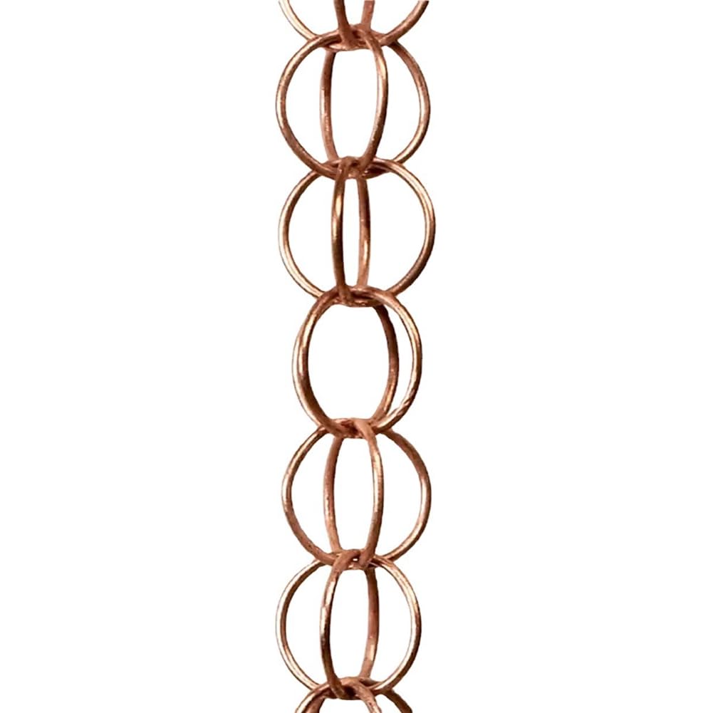 Qarmijaer Steel Leaf Rain Chain, Garden for Mom, Gutters, Rain Catcher for Downspout with Adapter, Thick Flower Cups C