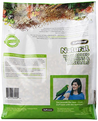 Zupreem Natural Bird Food 3 lb. - Image 2