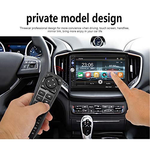 CarThree Double Din Car Stereo 7" Touch Mirror Link Auto Audio Player for subwoofer MP5 Player Autoradio Bluetooth Rear View Camera Tape Recorder