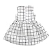 Cute Baby 0-3 Years Toddler Girl Kids Cotton Top Bowknot Plaid Dress Outfit Clothes (2-3 Years)