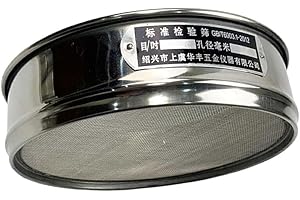 miduoidn 1/1.25/2/2.5mm Standard Sifters Shakers Heavy Duty Sieve Mesh Round Stainless Steel Soil Sift Tray Filter Screen Pow