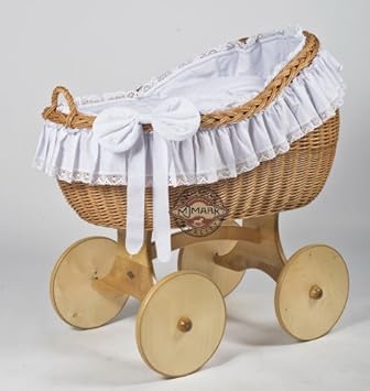 Stubenwagen Komplett Bollerwagen Stubenwagen Babykorb BIANCA ANT WHITE