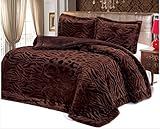 Supreme Plush 90"Hx90"W/2x20"26" Down Alternative Comforter 3pcs set , Siliconized 7D over-Filled Fiber, Hypoallergenic, Duvet Insert, Prevent Dust Mites and Allergens ,Full/Queen