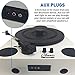 Easygoproducts Vertical Bluetooth Turntable – 3 Speed Record Player – Auto Stop Feature – Amplified Triple Built-in Stereo Speakers – Headphone Jack Input and RCA Outputs – Whitethumb 2