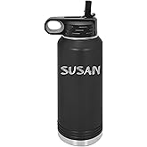 Personalized 32 oz Water Bottle, for Mom, Mother’s Day Gift for Nursing Mama, Back to School Teacher Appreciation Mug, Laser Engraved, Vacuum Insulated, Stainless Steel, with Lid and Straw