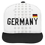 World Cup Soccer Germany Mens -Jersey Hook Flag Snapback, White, One Size