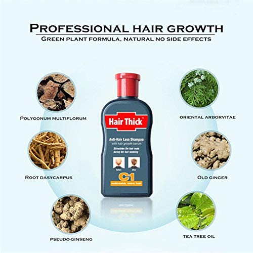 Fast Hair Growth Shampoo Herbal Repair Damaged Coarse Anti Hair Loss Serum Unisex (100ml)