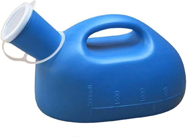 Artibetter Urina portátil para uso externo com tampa de emergência vaso sanitário 2000 ml