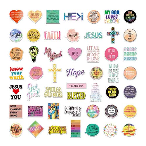 100pcs Jesus Christian Stickers, Bible Verse Faith Stickers, Cross