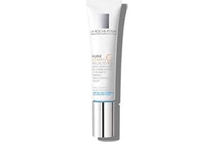 La Roche-Posay Redermic C Pure Vitamin C Eye Cream with Hyaluronic Acid to Reduce Wrinkles for Anti-Aging Effect, 0.5 Fl Oz (Pack of 1)