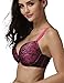 Rose Lady Women's Plus Size Lace Bra Underwire Molded Adjustable Bra