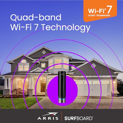 ARRIS Surfboard G54 DOCSIS 3.1 MultiGigabit Cable Modem & BE 18000 Wi