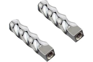 FENIX CYCLES Twisted Lowrider Beach Cruiser Bicycle Bike Pegs Chrome