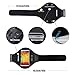 Fitter's Niche Sport Running Armband, Adjustable Sweat Waterproof Outdoor For Men Women Unisex with Headphone Jack, iPhone6 6s Plus Samsung 5 inches Cellphone Armband, Black