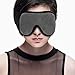 Sleep Mask - Lightweight & Comfortable Eye Mask - Blindfold Eye Shield with Ear Plugs,Travel Pouch - for Men Women Kids Who are on Airplane, Office and Bed - A for Eyes(Grey
