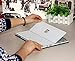 Herngee Surface Carbon Fiber Texture Protective Decal Skin Protector PVC Skin Stickers Cover Stickers Compatible with Surface Pro 4 / New Surface Pro 2017, Color White