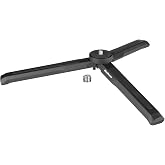 MINIFOCUS Aluminum Mini Tripod, Tabletop Handheld Tripods with 1/4'' and 3/8'' Screw, Portable Mini Travel Stand, Phone Holder for Gimbal Stabilizer DSLR Camera and Monopod