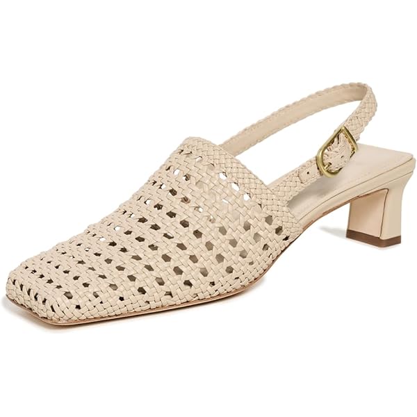 Amazon.com | Vince Womens Sarai Pump Birch Sand Beige Leather 5 M