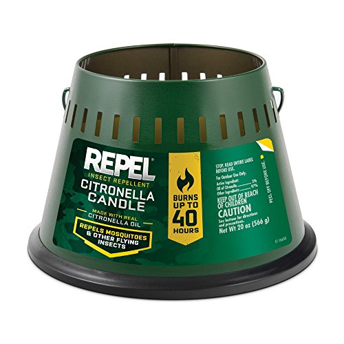 Repel Insect Repellent Citronella Candle, Triple Wick, 20Ounce, 6Pack