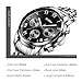 Watch,Mens Watches,Mens Fashion Stainless Steel Casual Waterproof Chronograph Quartz Wrist Watch