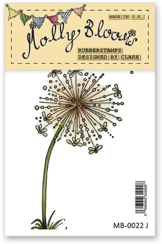 Molly Blooms Rubber Stamp - Dandelion Clock Flower