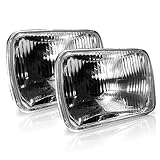 GENSSI H6054 7x6 Inch 200mm Headlights Uses H4 Bulbs Non-sealed H6014/h6052/h6054 (Pack of 2)