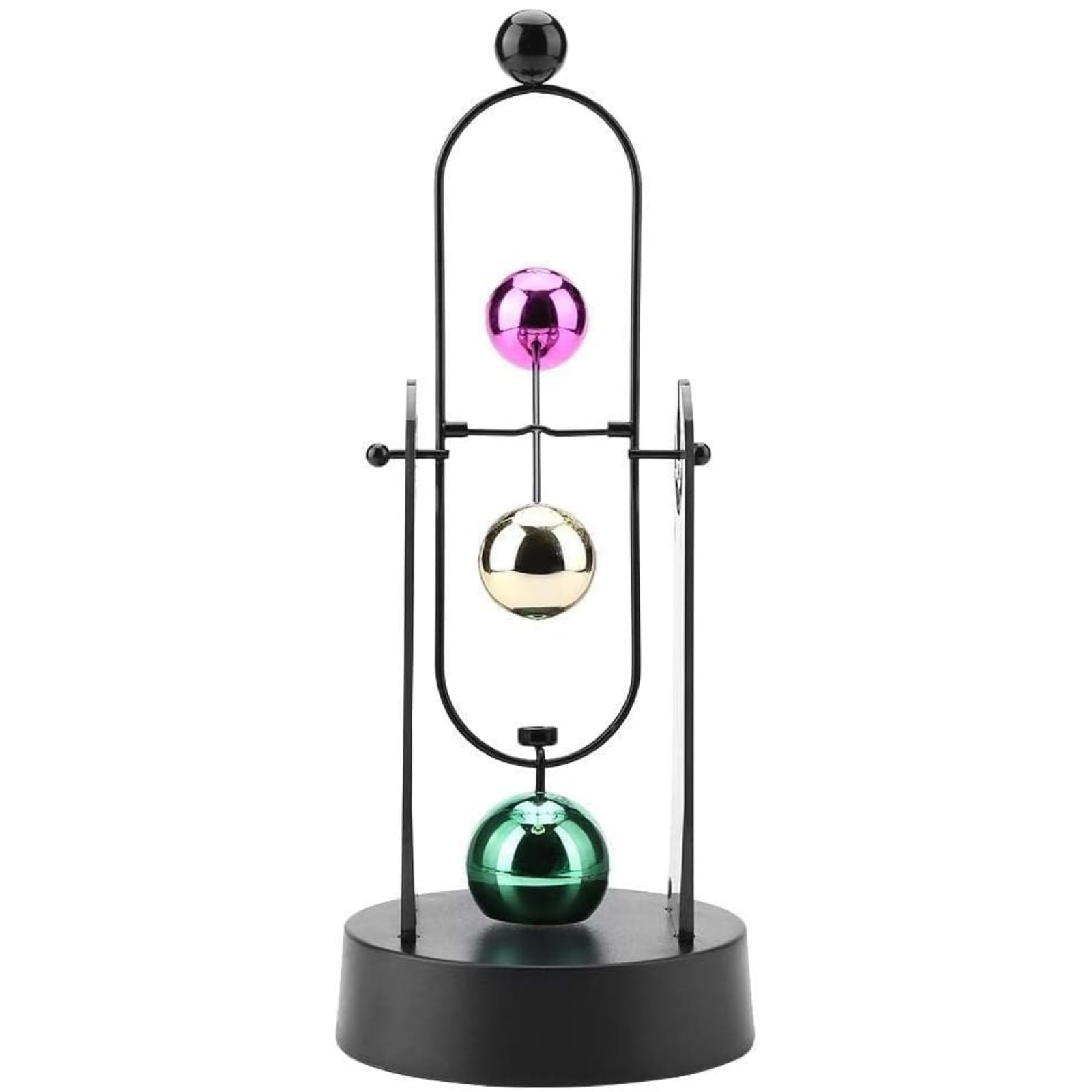 Photo 1 of ZJchao Perpetual Motion Machine, Electronic Swinging Model, Art Craft Decoration Perpetual Motion Swing Balance Balls Office Desk Science Ornament Home Decor Gift(No Batteries Included)