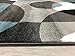 Rugshop Modern Circles Area Rug, 2' x 3', Blue