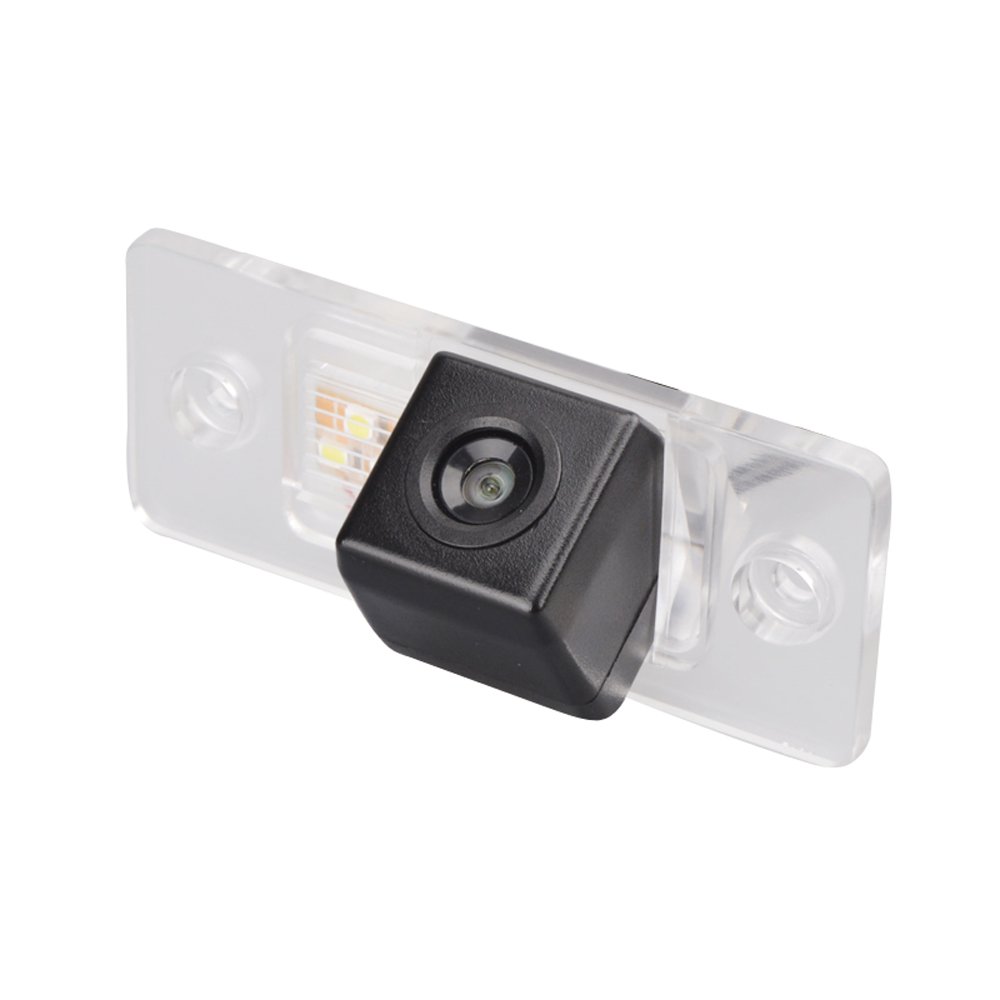 Reversing track ruler line with the steering wheel moving rear view backup trajectory camera parking assistant system Replacement for Cayenne Touareg Golf V Skoda Fabia Passat B5 Tiguan Polo Santana