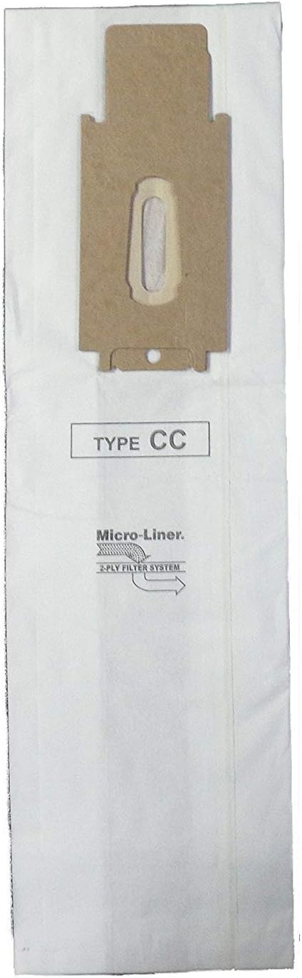 DVC Type CC & XL - 8 White Bags - 2 Ply-Filtration Type CC Upright Vacuum Cleaner Bags Generic (White Bags)