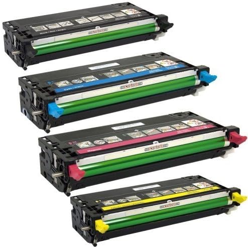 Renewable CartridgeHigh Yield Dell Color Laser Printer 3130cn 3130 Toner Cartridge Set, Dell 3130K 3130C 3130Y 3130M Toner Cartridges (SET)