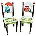 Fantasy Fields - Enchanted Woodland Thematic Hand Crafted Kids Wooden Table and 2 Chairs Set | Imagination Inspiring  Hand Crafted & Hand Painted Details | Non-Toxic, Lead Free Water-based Paint