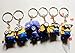 6pcs Keychain Set Despicable Me 2 Mini Action Figure 3d Minion Collectibles Gift