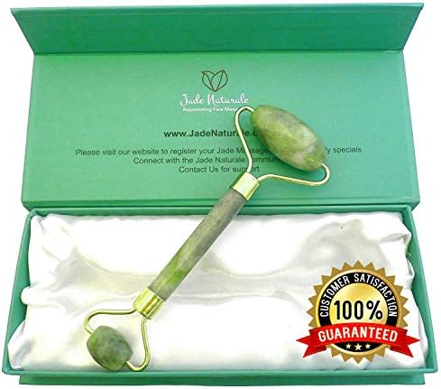 Jade Face Roller 100% Natural Jade Face Massager Anti-Aging Skin Rejuvenation Slimming Tool Facial Massager