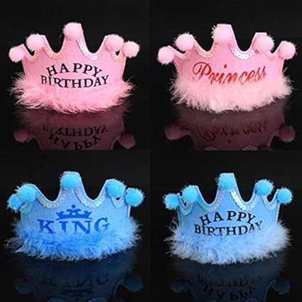 Generic Pink Happy Birthday Happy Birthday Cap Hat King Princess