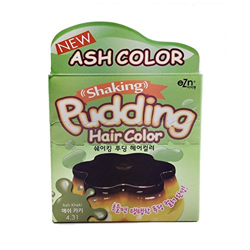 EZN Shaking Pudding Hair Color Korean Beauty - 4.31 Ash Khaki