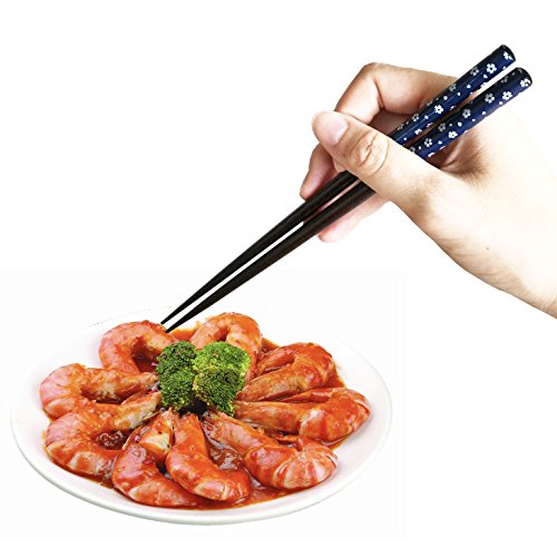 Youda Top Grade Japanese Natural Wood Chopsticks, Reusable Classic Style, 1 Pairs Set with Case, Value Gift - Thumbnail 4