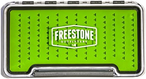 Freestone Outfitters Silicone Fly Box for Fly Fishing: Compact, Waterproof with Silicone, Self-Healing Insert (Medium)