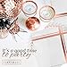 Fanxyware Rose Gold on White Cocktail Napkins - 100 Pack, 5