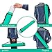 2-Pack Extendable Poster Tubes Expand from 24.5” to 40” with Shoulder Strap | Carry Documents, Blueprints, Drawings and Art | Red and Green Portable Durable Round Storage Cases with Lids and Labels
