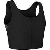 XUJI Transgender FTM Zip Up Breathable Half Chest Binder