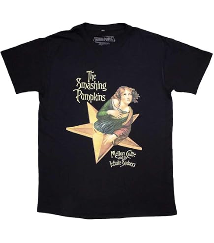 Amazon.com: The Smashing Pumpkins Shiny T-Shirt Black S : Clothing