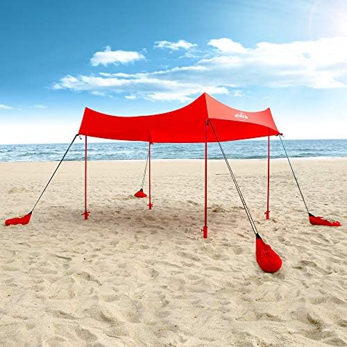 Hike Crew Sun Shade Canopy Lycra Portable Beach Tent Shelter with UPF