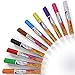 CHENSIVE Nambri 12 Liquid Chalk Markers Set - Erasable Brightsticks - Gold & Silver Metallic Liquid Pens - 16 Chalkboard Labels - 2 Spare Reversible Tips with Tweezers Eraser & Case