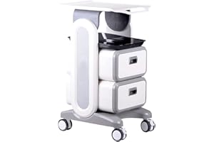 PRIMO SUPPLY Professional Utility Cart with Wheels - Dental Office Rolling Cart with Drawers - Medical Trolley Cart - Rolling Storage Cart for Cavitation Machine, Esthetician Supplies, Lab Tools - Salon Trolley