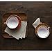 Solino Home Linen Cocktail Napkins 6 x 6 Inch Natural – 100% Pure Linen – Bella
