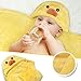 AZBABY Hooded Bath Towel Wrap for Toddlers and Kids, Best for Bath, Pool, and Beach, Yellow Duck