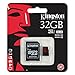 Kingston Digital 32GB microSDHC UHS-I Speed Class 3 U3 90R/80W Flash Memory Card with Adapter (SDCA3/32GB)
