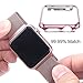 Hovisi Super Thin PC Plating Protective Bumper for Apple Watch Case 38mm (Rose Gold)