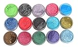 Soap Dye Mica Powder Pigments for bath bombs Soap Making Colorant Set,15 Colors by Sun Cling